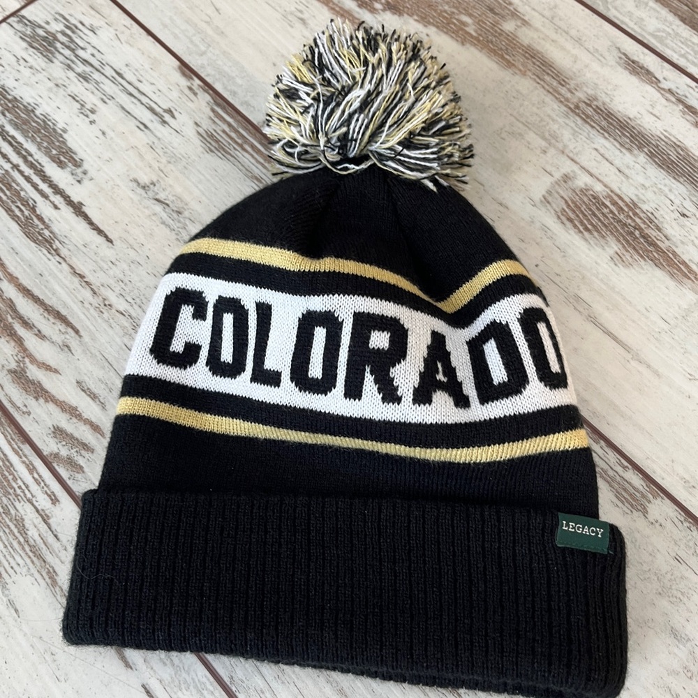 University of Colorado Buffaloes Cuffed Pom Beanie - Picture 10 of 12